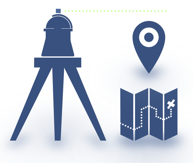 visual of our topographical survey service